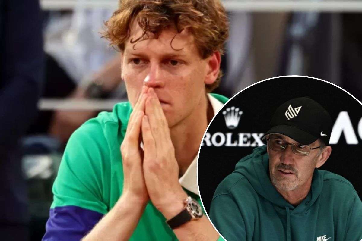 Sinner e il suo allenatore Darren Cahill