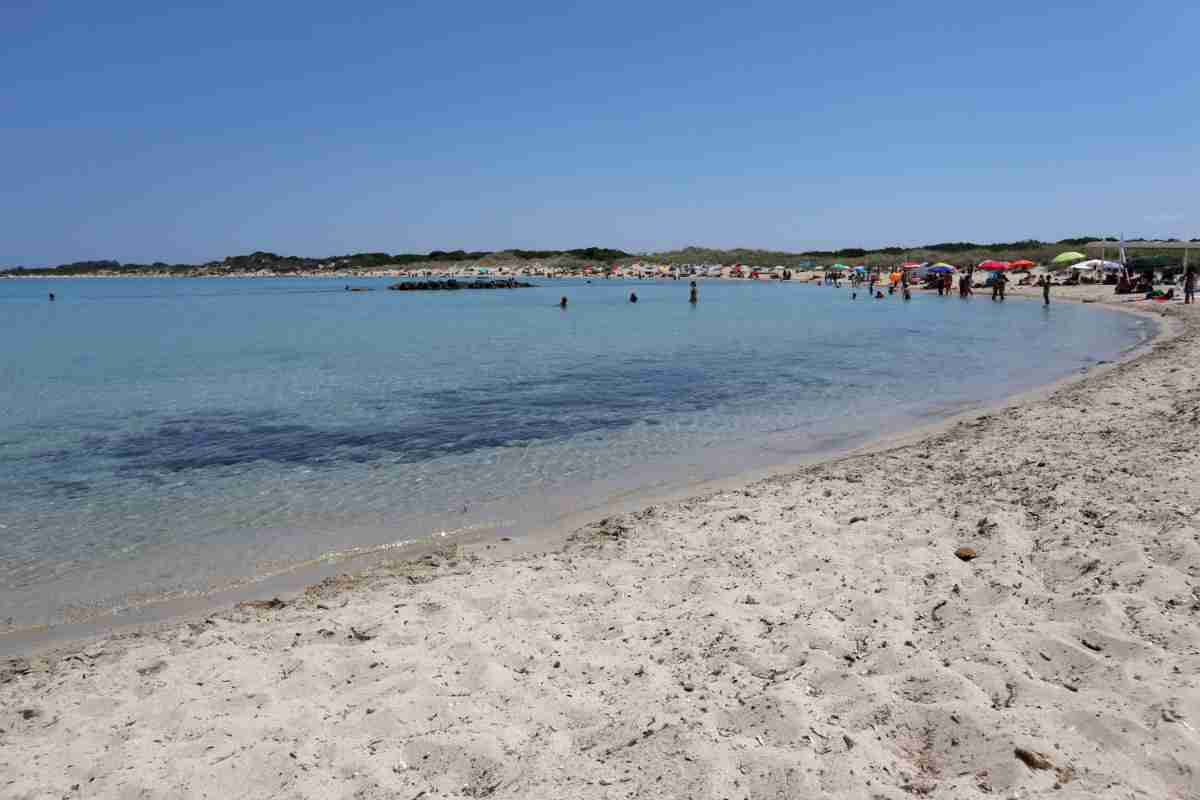 Spiaggia maltempo