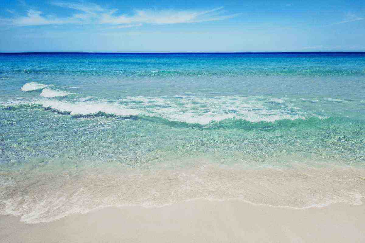 Spiaggia maltempo