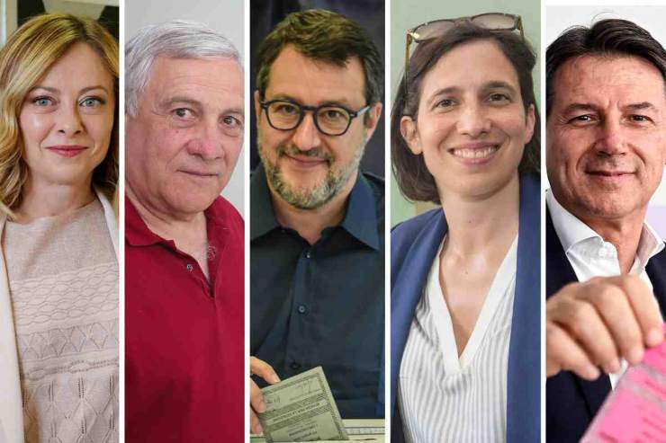 meloni tajani salvini schlein conte
