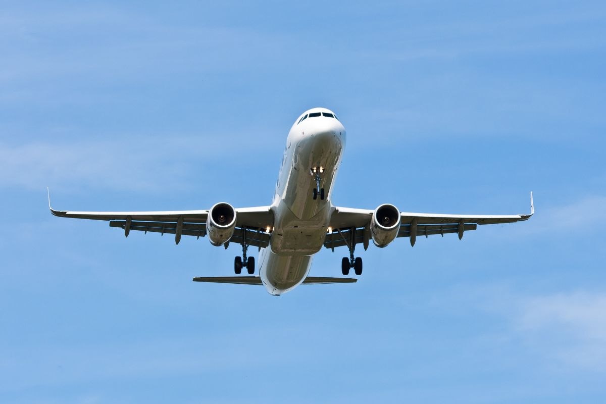 Aereo in volo
