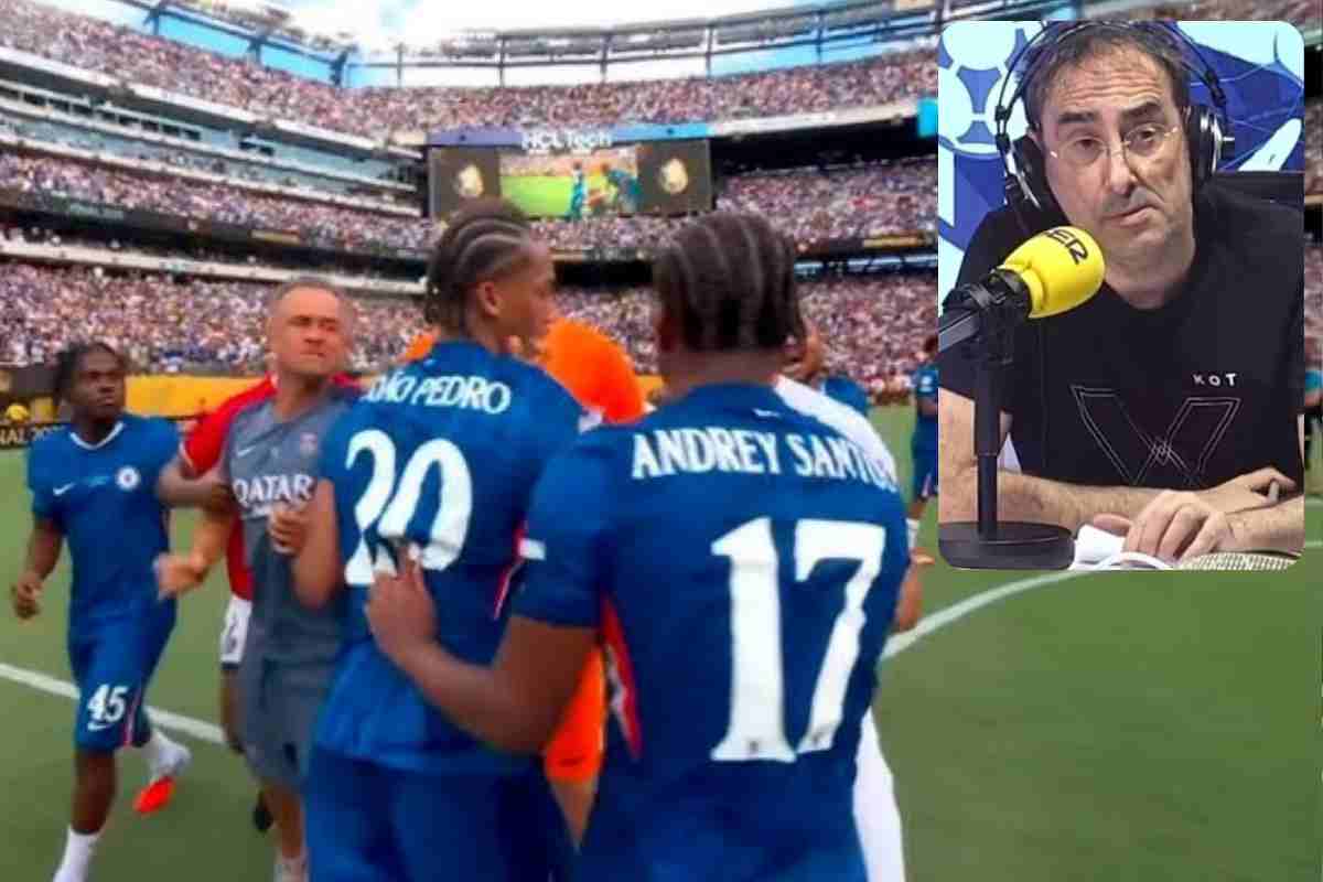 Il gesto di Luis Enrique e nel riguardo l'ex arbitro