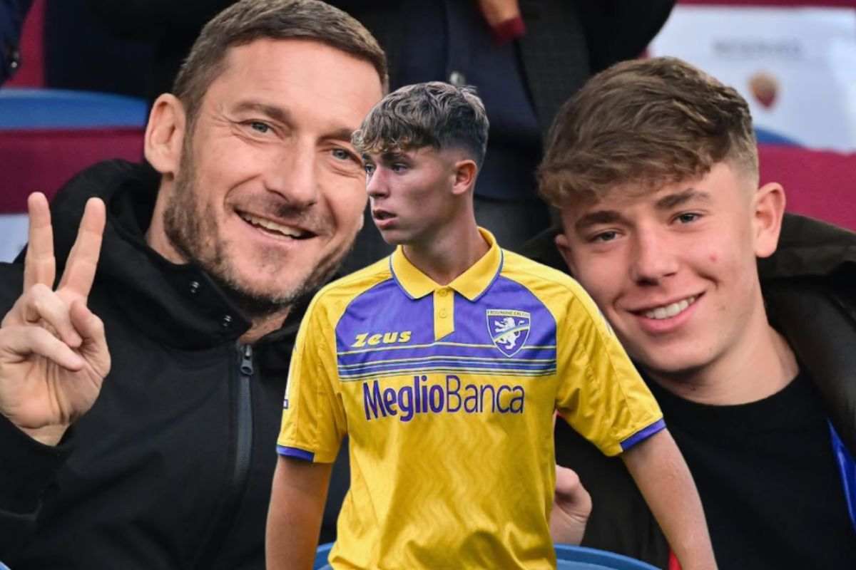 Francesco Totti con il figlio Cristian