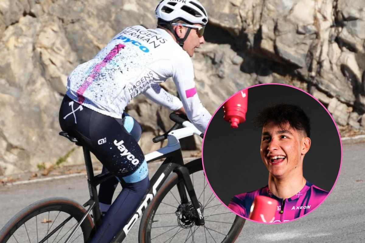 Il giovane ciclista Samuele Privitera