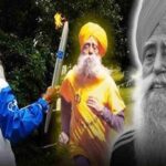 Il maratoneta Fauja Singh riceve la torcia olimpica nel 2012