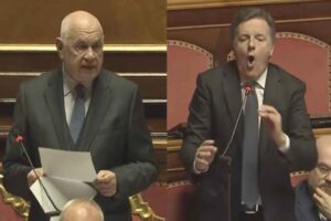 carlo nordio e matteo renzi in parlamento