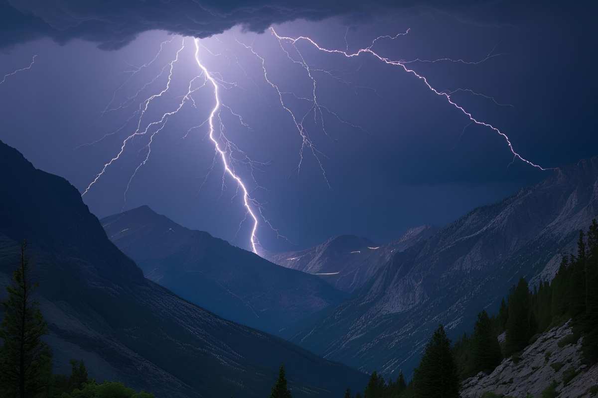 fulmini in montagna