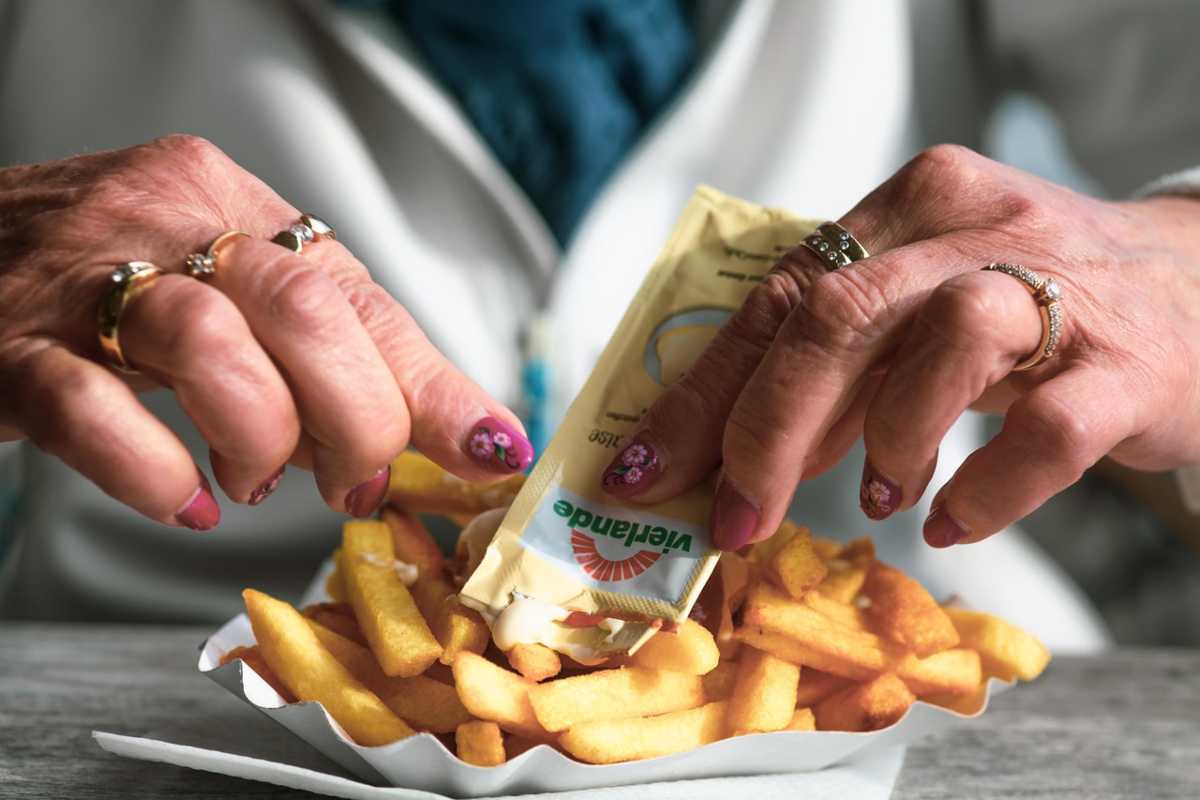 Patatine fritte con maionese
