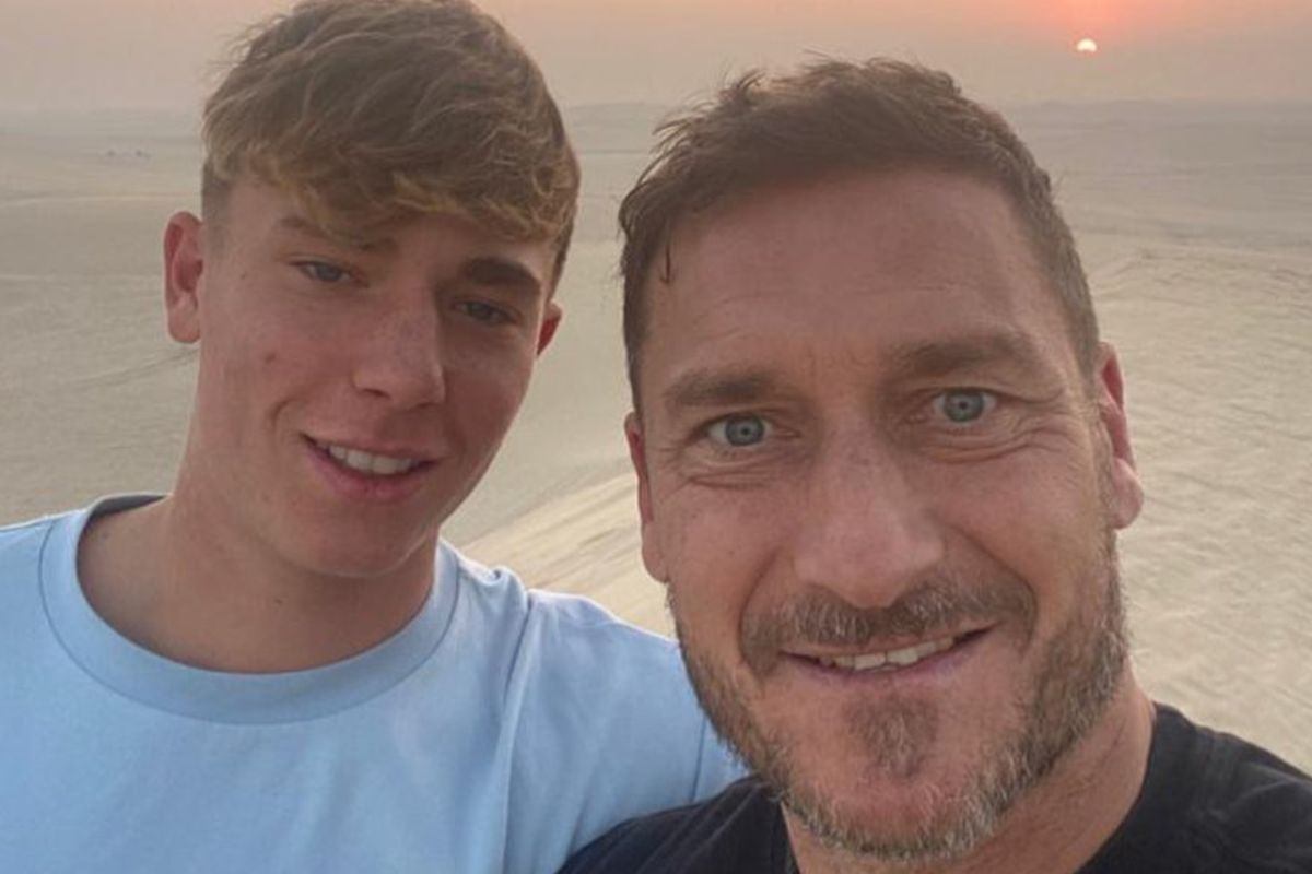 Recente scatto di Cristian Totti con suo padre